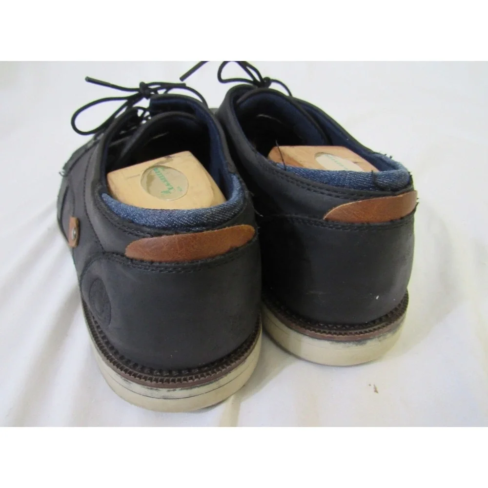 B-52 By BullBoxer Black Lace-Up Leather Oxford Dress Shoes Men's Size‎ 13